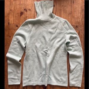 Lord & Taylor Turtleneck 100% Cashmere Sea Foam size S
